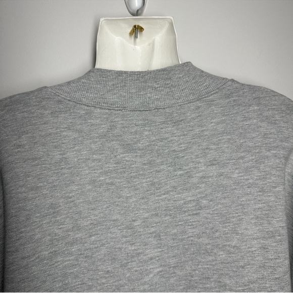 Zara | Oversized Grey Faux Fur Detail Sweatshirt - Picture 4 of 7